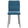 Sillas de comedor 6 unidades terciopelo azul en Sillas de comedor | Comprar online en Foru.es