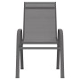 Sillas de jardín apilables 2 unidades textilene gris de vidaXL, Sillas de jardín - Ref: Foro24-318778, Precio: 77,60 €, Descu...