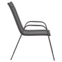 Sillas de jardín apilables 2 unidades textilene gris de vidaXL, Sillas de jardín - Ref: Foro24-318778, Precio: 77,60 €, Descu...