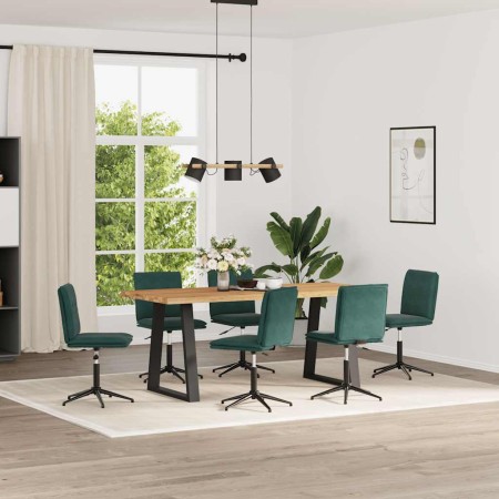 Sillas de comedor 6 unidades terciopelo verde oscuro en Sillas de comedor | Comprar online en Foru.es