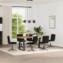 Silla de comedor 6 unidades terciopelo negro en Sillas de comedor | Comprar online en Foru.es
