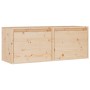 Armarios de pared 2 uds madera maciza de pino 45x30x35 cm de vidaXL, Estantes y estanterías - Ref: Foro24-813436, Precio: 70,...