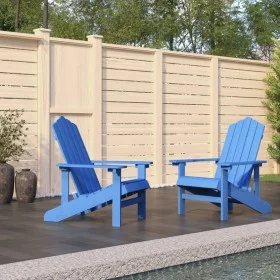 Sillas de jardín Adirondack 2 unidades HDPE azul aqua de vidaXL, Sillas de jardín - Ref: Foro24-3095695, Precio: 348,88 €, De...
