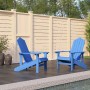 Sillas de jardín Adirondack 2 unidades HDPE azul aqua de vidaXL, Sillas de jardín - Ref: Foro24-3095695, Precio: 357,03 €, De...