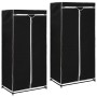 Armarios 2 unidades negro 75x50x160 cm en Armarios roperos | Comprar online en Foru.es