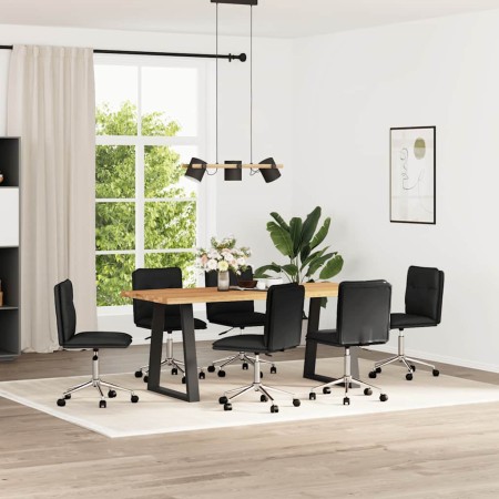 Sillas de comedor 6 unidades cuero sintético negro en Sillas de comedor | Comprar online en Foru.es