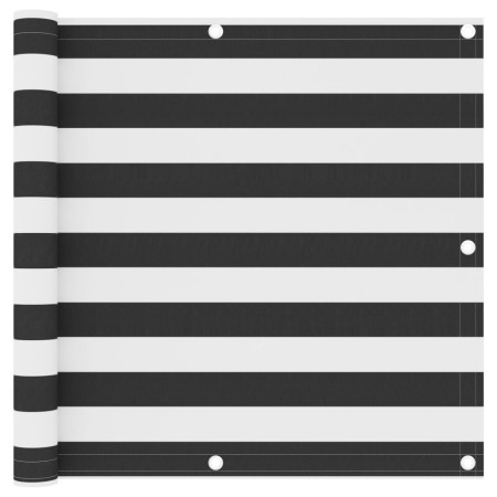 Toldo para balcón tela oxford gris antracita y blanco 90x500 cm en Sombrillas | Comprar online en Foru.es