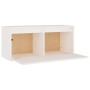 Armario de pared de madera maciza de pino blanco 80x30x35 cm de vidaXL, Estantes y estanterías - Ref: Foro24-813457, Precio: ...