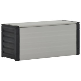 Baúl para desechos de jardín gris 85x34x40 cm de vidaXL, Cubos de la basura y papeleras - Ref: Foro24-340988, Precio: 64,12 €...