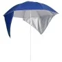 Sombrilla de playa con paredes laterales azul 215 cm de vidaXL, Sombrillas - Ref: Foro24-318837, Precio: 32,74 €, Descuento: %