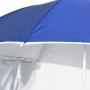 Sombrilla de playa con paredes laterales azul 215 cm de vidaXL, Sombrillas - Ref: Foro24-318837, Precio: 30,41 €, Descuento: %
