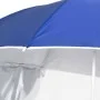 Sombrilla de playa con paredes laterales azul 215 cm de vidaXL, Sombrillas - Ref: Foro24-318837, Precio: 32,74 €, Descuento: %