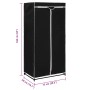 Armarios 2 unidades negro 75x50x160 cm en Armarios roperos | Comprar online en Foru.es