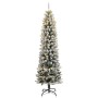 Árbol de Navidad artificial con 150 LEDs y nieve flocada 120 cm en Decoración Festiva y Estacional | Comprar online en Foru.es