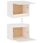 Armario de pared madera maciza de pino blanco 45x30x35 cm de vidaXL, Estantes y estanterías - Ref: Foro24-813437, Precio: 40,...