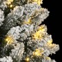 Árbol de Navidad artificial con 150 LEDs y nieve flocada 120 cm en Decoración Festiva y Estacional | Comprar online en Foru.es