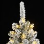 Árbol de Navidad artificial con 150 LEDs y nieve flocada 150 cm en Decoración Festiva y Estacional | Comprar online en Foru.es
