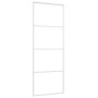 Puerta corredera ESG vidrio y aluminio 76x205 cm blanco de vidaXL, Puertas para el hogar - Ref: Foro24-151656, Precio: 156,08...