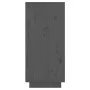 Aparador de madera maciza de pino gris 60x34x75 cm de vidaXL, Aparadores - Ref: Foro24-813522, Precio: 65,91 €, Descuento: %