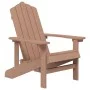 Sillas de jardín Adirondack con mesa HDPE marrón de vidaXL, Sillas de jardín - Ref: Foro24-3095706, Precio: 334,49 €, Descuen...
