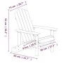 Sillas de jardín Adirondack con mesa HDPE marrón de vidaXL, Sillas de jardín - Ref: Foro24-3095706, Precio: 334,49 €, Descuen...