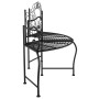 Banco de jardín de acero negro 150 cm de vidaXL, Bancos de jardín - Ref: Foro24-318823, Precio: 146,34 €, Descuento: %