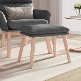 Reposapiés de tela gris claro 45x29,5x35 cm by vidaXL, Ottomans - Ref: Foro24-341424, Price: 36,01 €, Discount: %