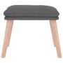Reposapiés de tela gris claro 45x29,5x35 cm de vidaXL, Otomanas - Ref: Foro24-341424, Precio: 36,78 €, Descuento: %