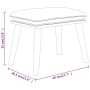 Reposapiés de tela gris claro 45x29,5x35 cm de vidaXL, Otomanas - Ref: Foro24-341424, Precio: 36,78 €, Descuento: %
