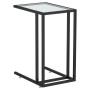 Mesa auxiliar de ordenador vidrio transparente 50x35x65 cm en Mesas auxiliares | Comprar online en Foru.es