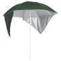 Sombrilla de playa con paredes laterales verde 215 cm de vidaXL, Sombrillas - Ref: Foro24-318838, Precio: 34,75 €, Descuento: %