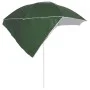 Sombrilla de playa con paredes laterales verde 215 cm de vidaXL, Sombrillas - Ref: Foro24-318838, Precio: 34,75 €, Descuento: %