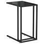 Mesa auxiliar de ordenador vidrio transparente negro 50x35x65cm en Mesas auxiliares | Comprar online en Foru.es
