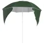 Sombrilla de playa con paredes laterales verde 215 cm de vidaXL, Sombrillas - Ref: Foro24-318838, Precio: 34,75 €, Descuento: %
