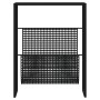 Revistero de acero negro 35x15x45 cm en Revisteros | Comprar online en Foru.es