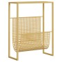 Revistero de acero dorado 35x15x45 cm en Revisteros | Comprar online en Foru.es