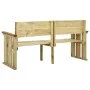 Banco de jardín de madera de pino impregnada 172 cm de vidaXL, Bancos de jardín - Ref: Foro24-318408, Precio: 88,35 €, Descue...