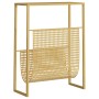 Revistero de acero dorado 35x15x45 cm en Revisteros | Comprar online en Foru.es
