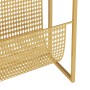 Revistero de acero dorado 35x15x45 cm en Revisteros | Comprar online en Foru.es