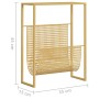 Revistero de acero dorado 35x15x45 cm en Revisteros | Comprar online en Foru.es