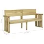 Banco de jardín de madera de pino impregnada 172 cm de vidaXL, Bancos de jardín - Ref: Foro24-318408, Precio: 88,35 €, Descue...