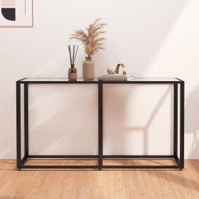 Mesa consola vidrio templado transparente 140x35x75,5cm en Mesas auxiliares | Comprar online en Foru.es