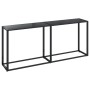 Mesa consola vidrio templado negro 180x35x75,5 cm en Mesas auxiliares | Comprar online en Foru.es