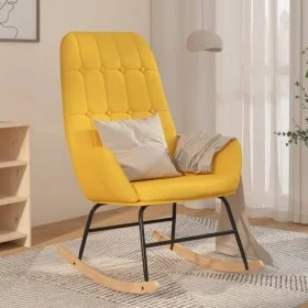 Mustard yellow fabric rocking chair by vidaXL, Rocking chairs - Ref: Foro24-341260, Price: 124,10 €, Discount: %