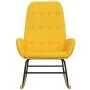 Mustard yellow fabric rocking chair by vidaXL, Rocking chairs - Ref: Foro24-341260, Price: 124,10 €, Discount: %