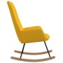 Silla mecedora de tela amarillo mostaza de vidaXL, Mecedoras - Ref: Foro24-341260, Precio: 126,29 €, Descuento: %