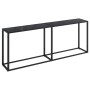 Mesa consola vidrio templado negro 200x35x75,5 cm en Mesas auxiliares | Comprar online en Foru.es