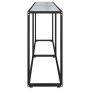 Mesa consola vidrio templado mármol blanco 200x35x75,5 cm en Mesas auxiliares | Comprar online en Foru.es