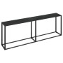 Mesa consola vidrio templado negro 220x35x75,5 cm en Mesas auxiliares | Comprar online en Foru.es