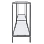 Mesa consola transparente vidrio templado 140x35x75,5 cm en Mesas auxiliares | Comprar online en Foru.es